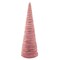 Northlight Twisted Cone Tree with Shiny Garland Christmas Decoration - 15.25" - Pink